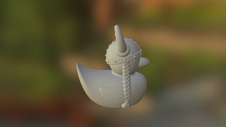 Viking Duck 3D Model