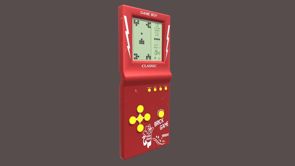 Gameboy - Model, Texture & Render