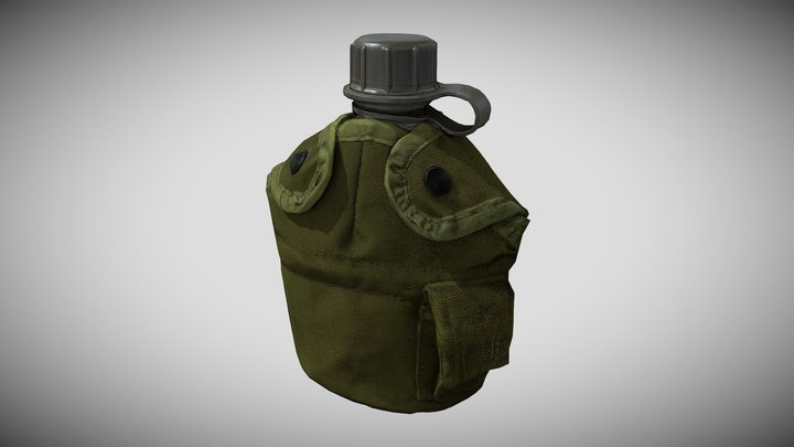 US Military Canteen 3D Model