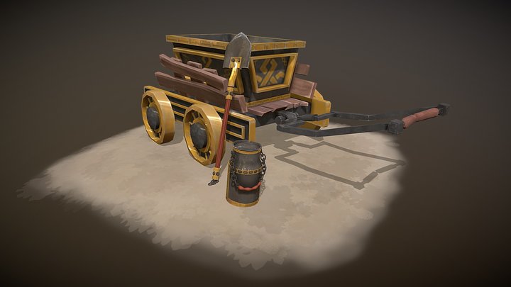 [Student Work] Dwarf Farming Tools 3D Model