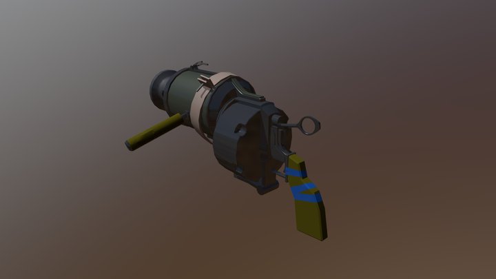 Volley Gun Damage 3D Model