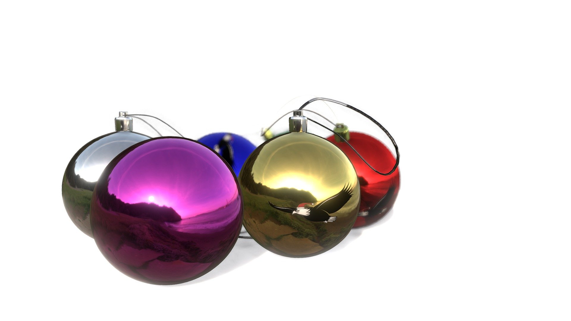 Her gaar det godt julekugler