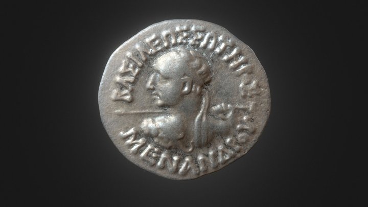 Silver Drachm of Menander