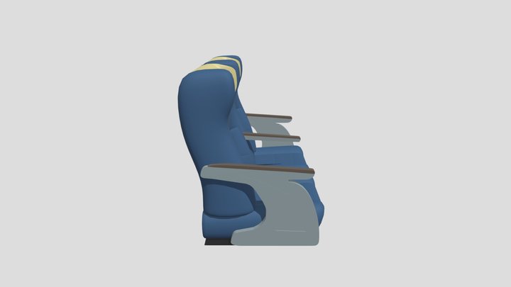 Kursi Ekonomi SSNG 2024 3D Model
