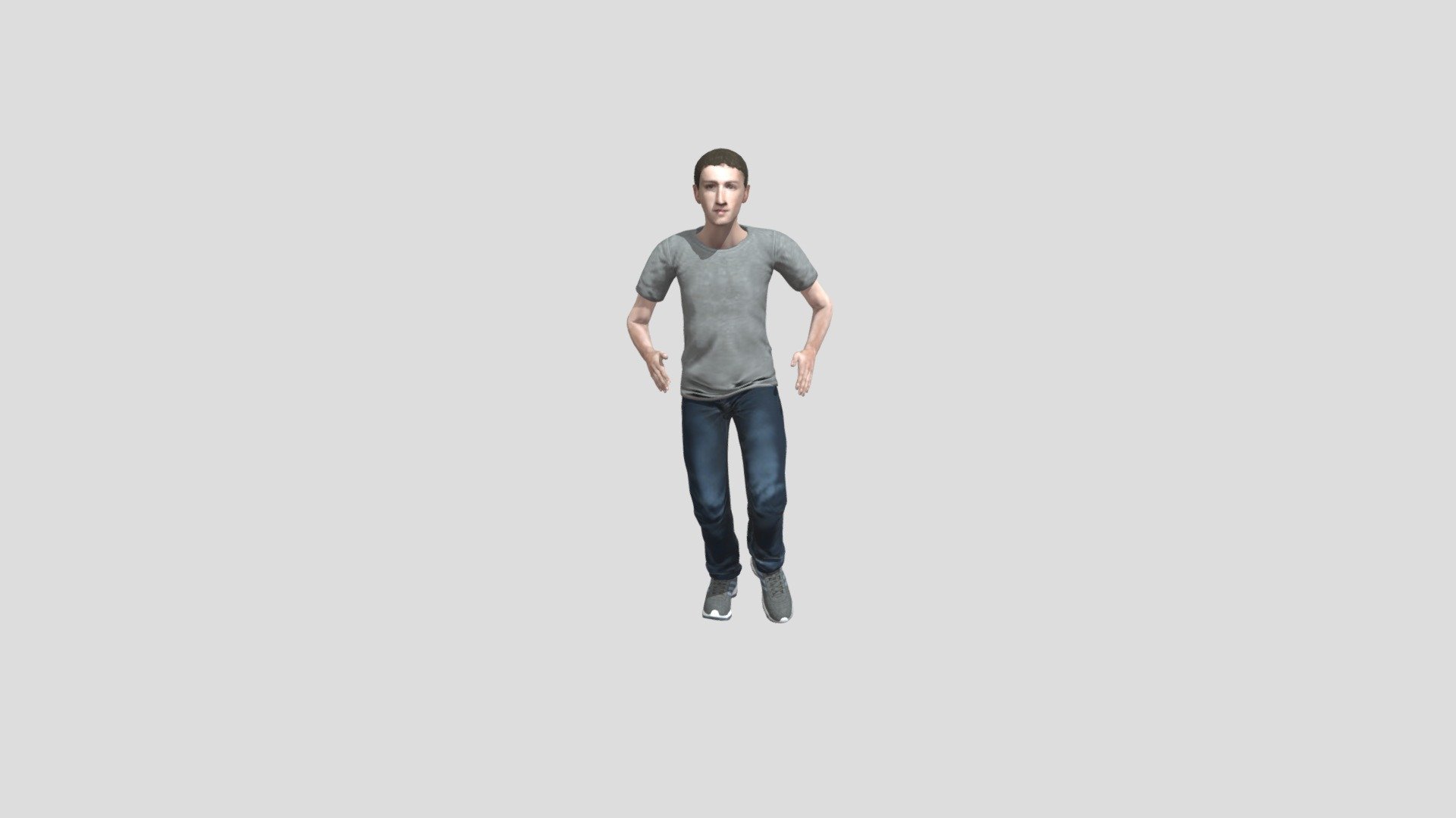 Mark Zuckerberg Running Backward - Download Free 3D model by Vadim ...