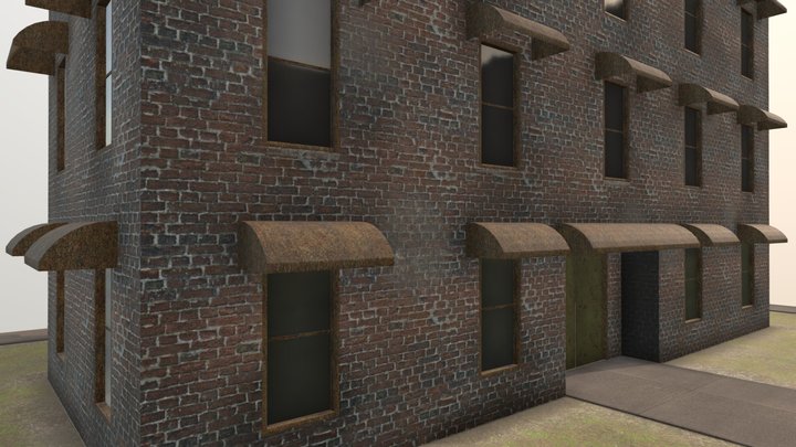 Old Apartment Building – Modelo 3D gratuito STL