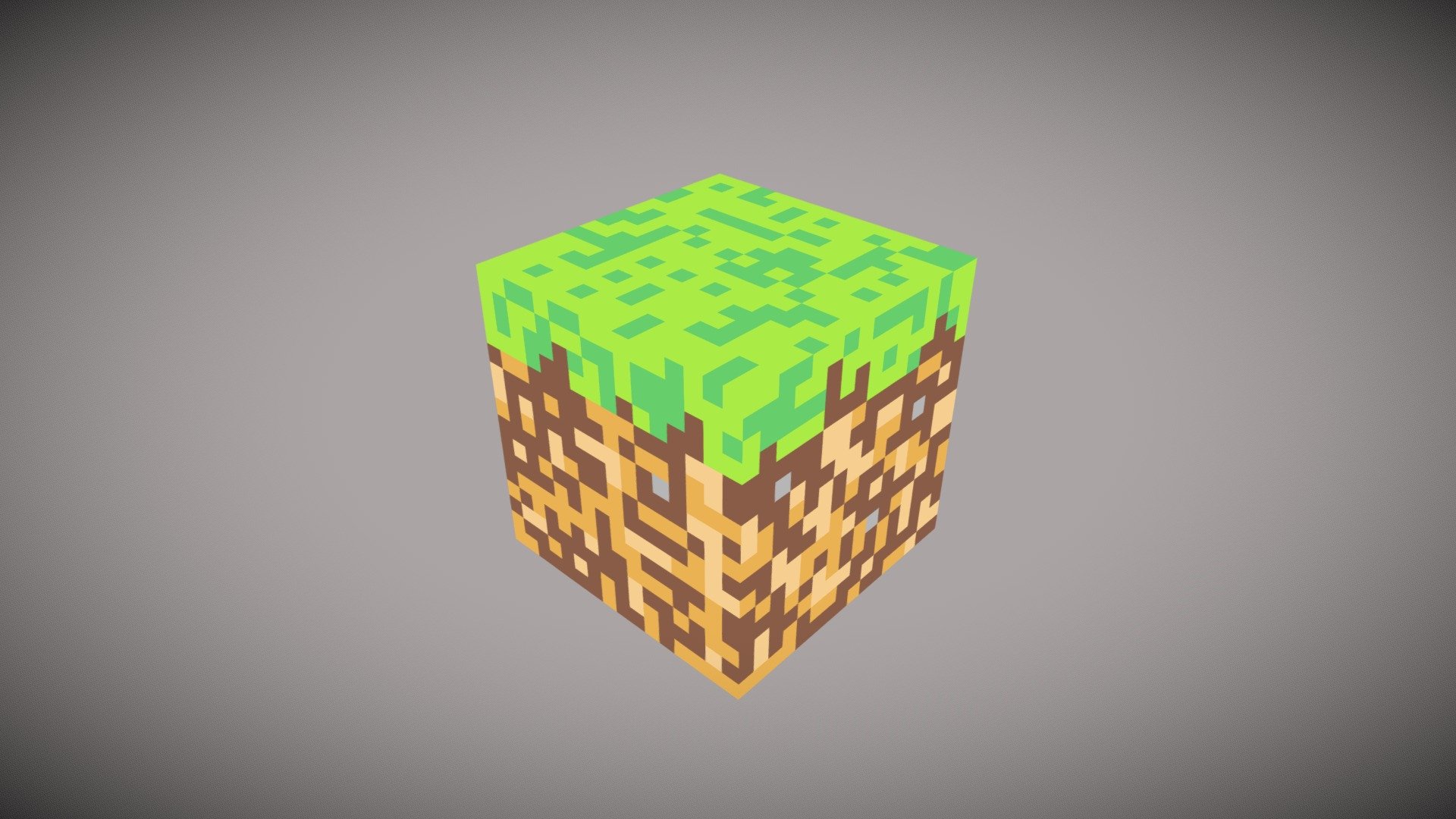 Minecraft Grass Block 3D 3D model