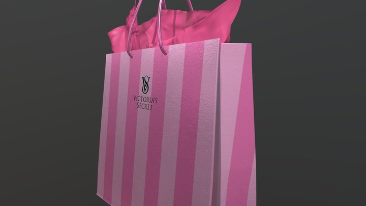 Victoria Secret Shopping Bag 3D Model