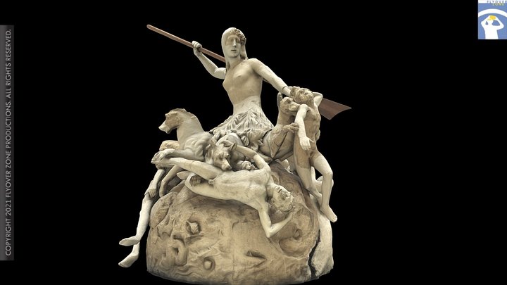 3D rendering of Skylla Group (restoration of Bernard Andreae)