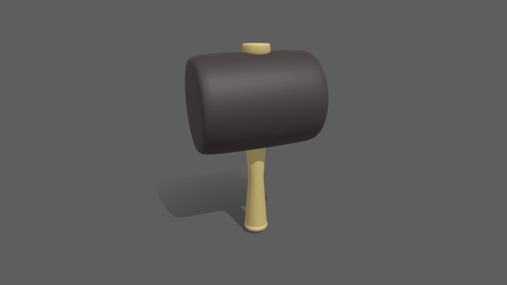 Paper_Mario_Hammer 3D Model