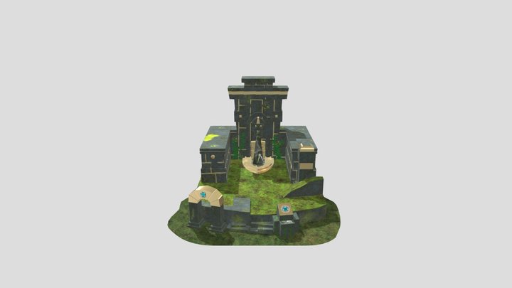 Aztec Fountain 3D Model