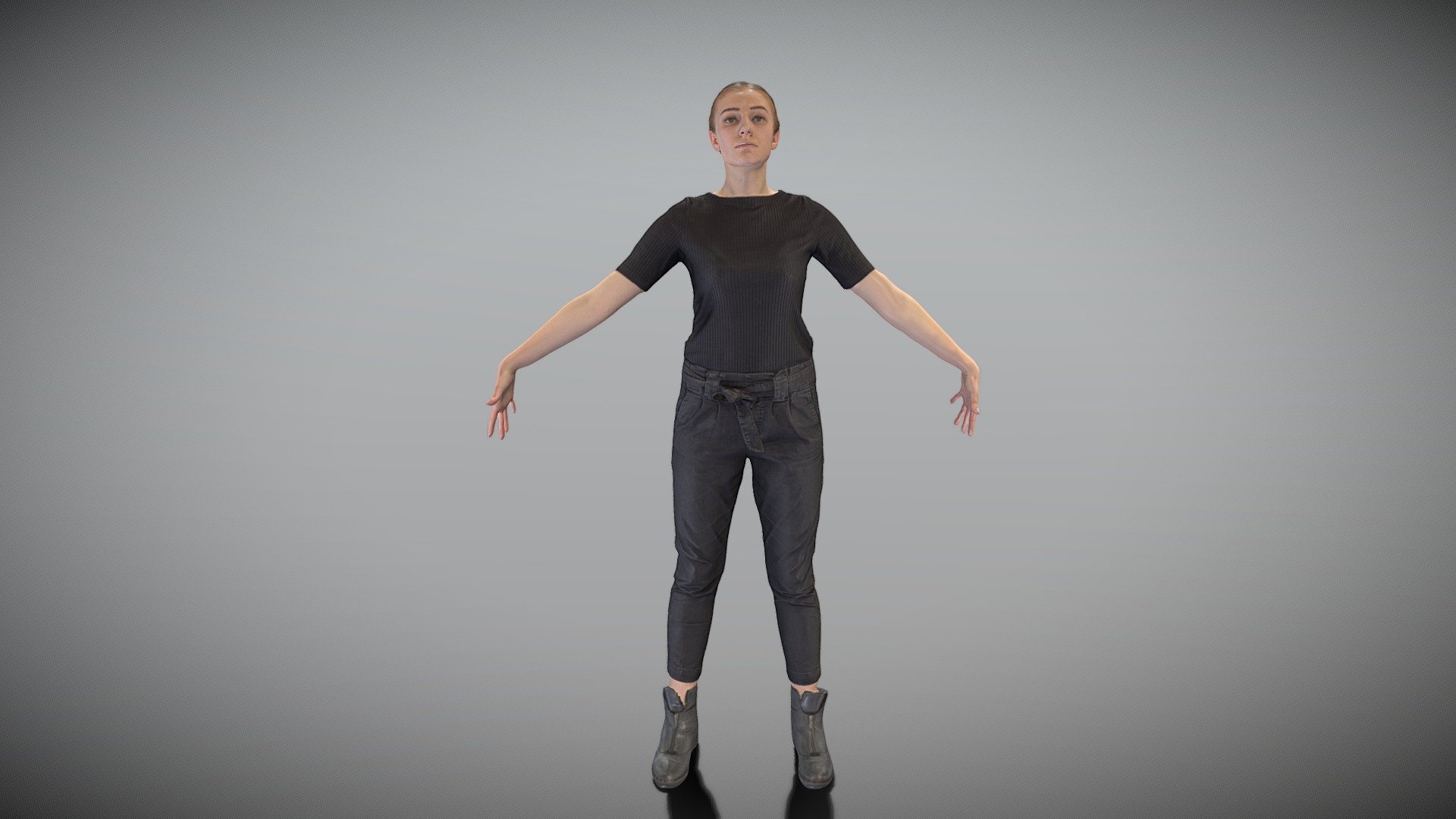 Young Woman In Casual Ready For Animation 445 - Buy Royalty Free 3D ...