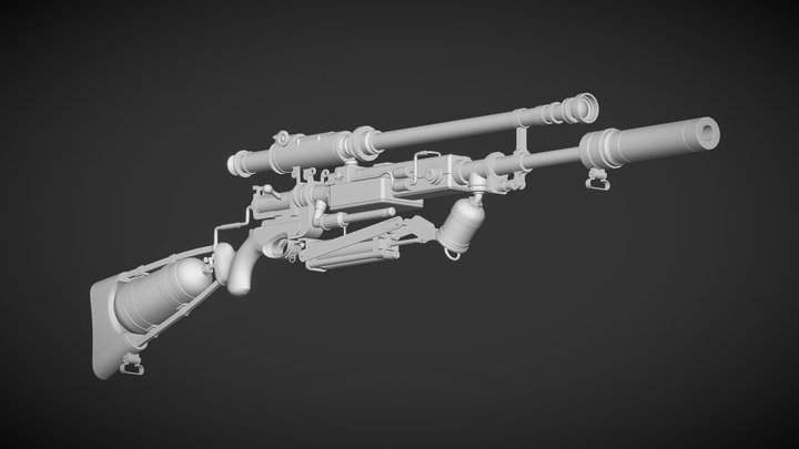 Gun 3D Model