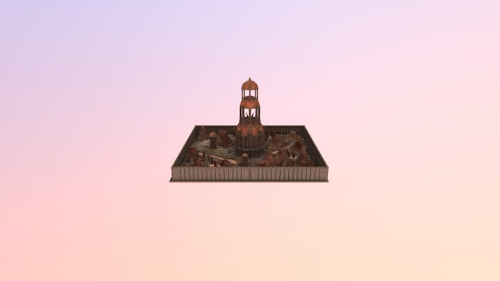 Hell-Themed Mincraft Spawn 3D Model