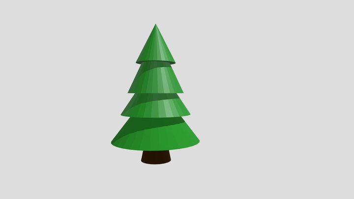 Juniper low poly model 3D Model