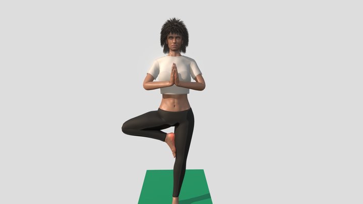 Yoga character 3D Model