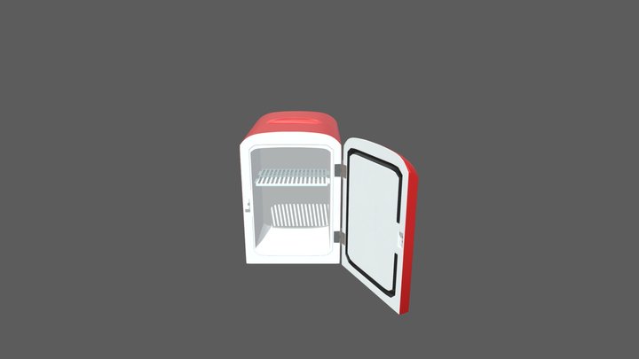 Coca-Cola Mini Fridge 3D Model