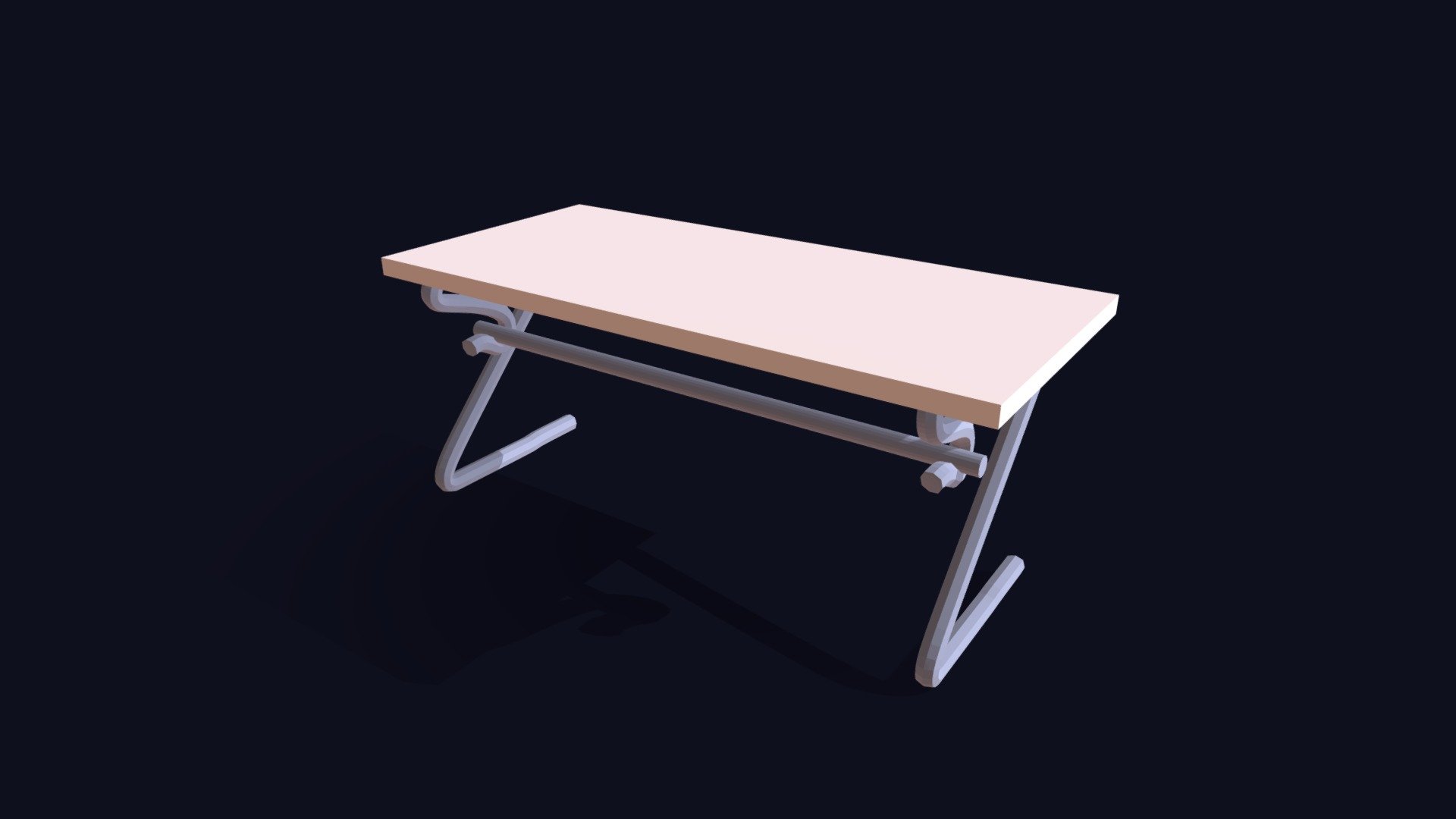 Simple Modern Computer Desk Download Free 3D model by MrPuppet