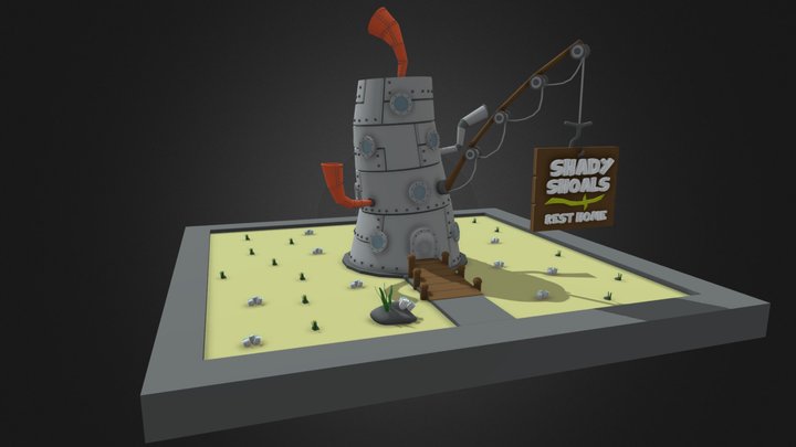 Mermaidman & Barnacleboy Shady Shoals Rest Home 3D Model