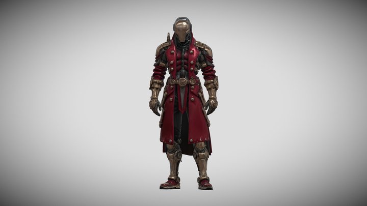 Robot Futurista CT2 3D Model