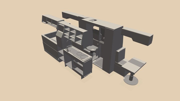 Interiores "Sprinter Camp 2021" 3D Model