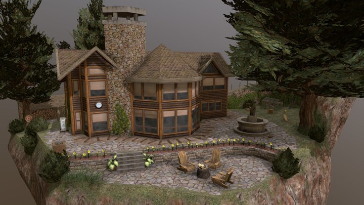 DAE Diorama - Forest Loner 3D Model