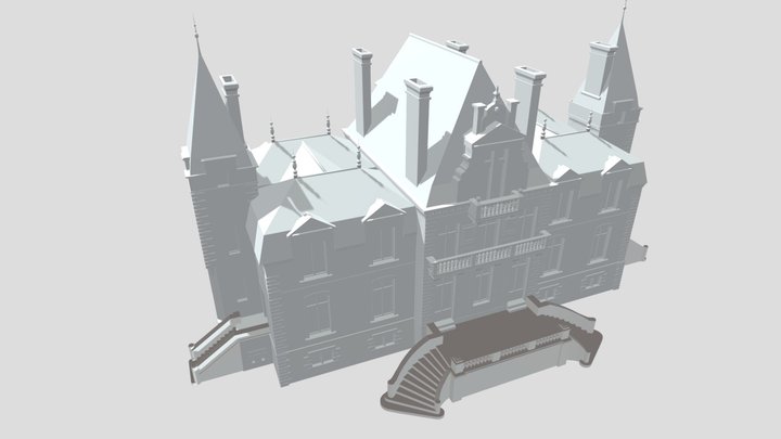 Château du Tertre Nantes 3D Model