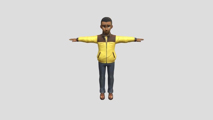 Athlete boy V2 3D Model