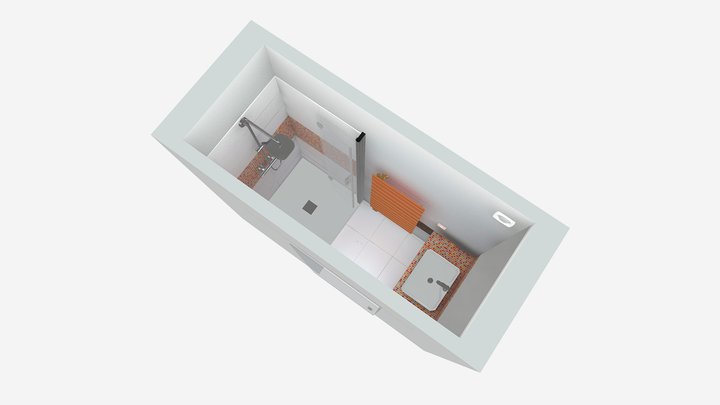 Petite salle de bain pour enfants 3D Model