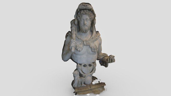 Bust of Commodus as Hercules 3D Model