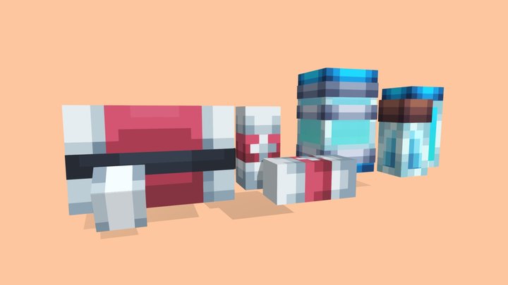 Healing Items Pack | Fortnite 3D Model