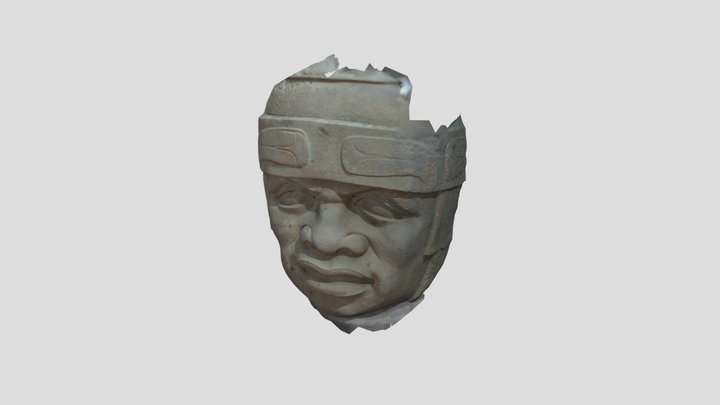 Olmec head 2 3D Model