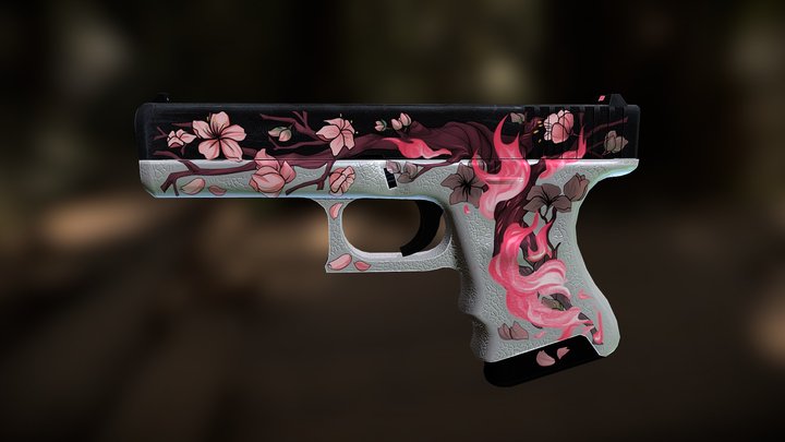 Burning Sakura 3D Model