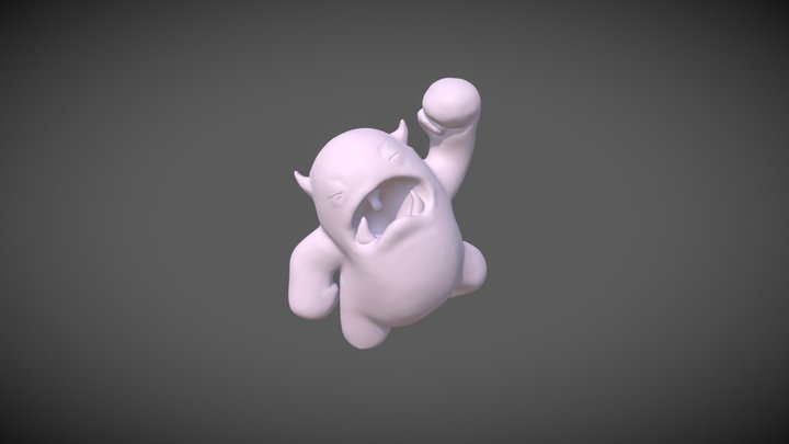 Melvin Sculpt Decimated 3D Model