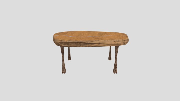 Wooden table 3D Model