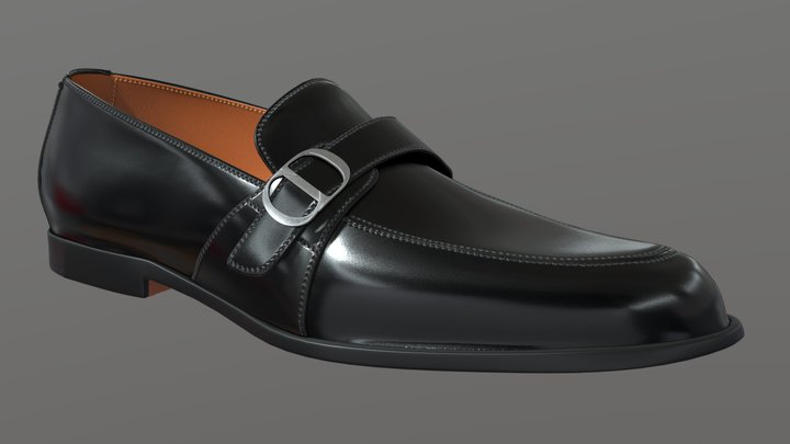 Mocasín Timeless Piel Becerro Negro – Modello 3D gratuito STL