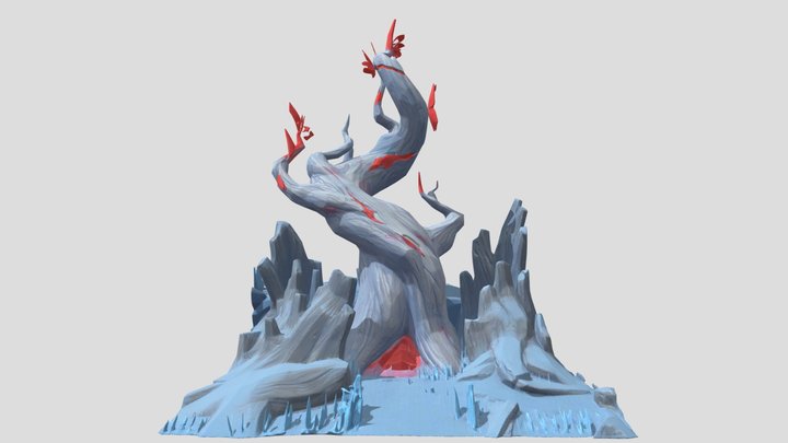 Frost Bearing Tree Scene | Genshin Impact 3D Model