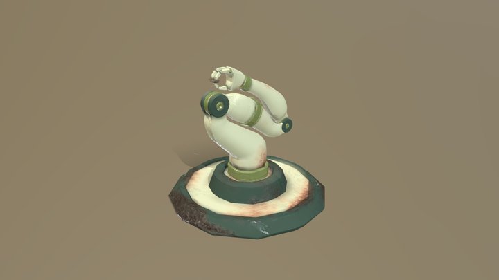 Flower Shop Robot Arm 3D Model