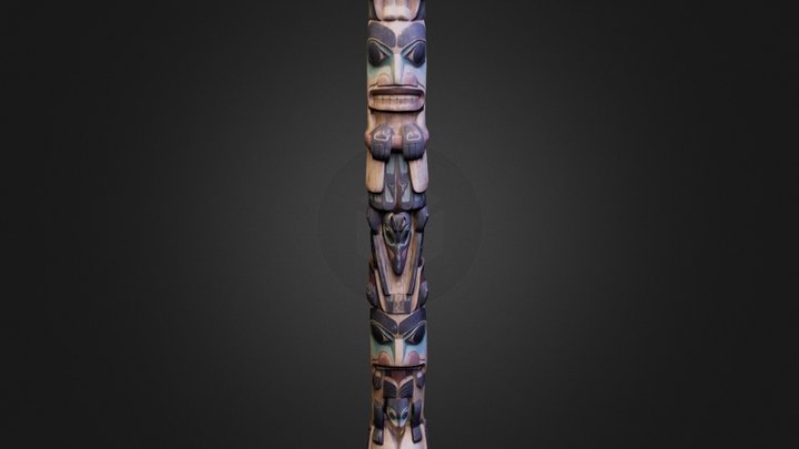Totem Pole 3D Model