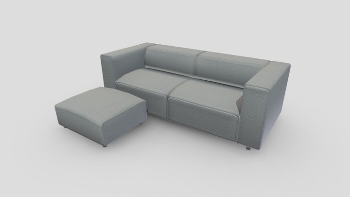 Low Poly Sofa - BooConcept Carmo – Free 3D Model STL