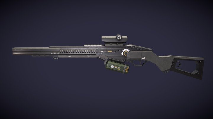 Scifi ShotGun 3D Model