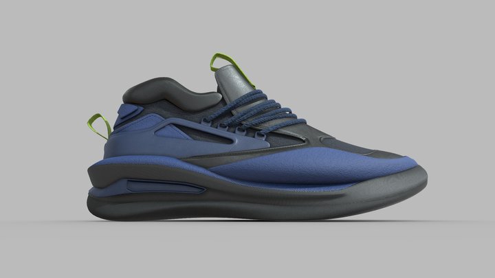 Manual Upload Fresco Shoe 3D Model