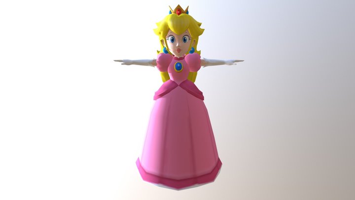 Peach 3D Model