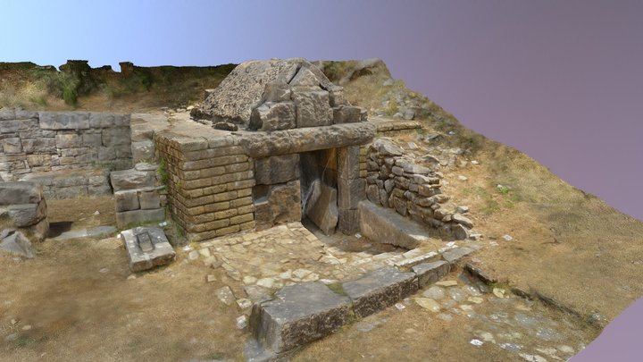 Tombs at Roccagloriosa, Italy 3D Model