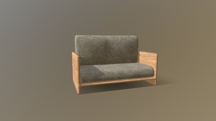 sofá modelo 3d 3D Model