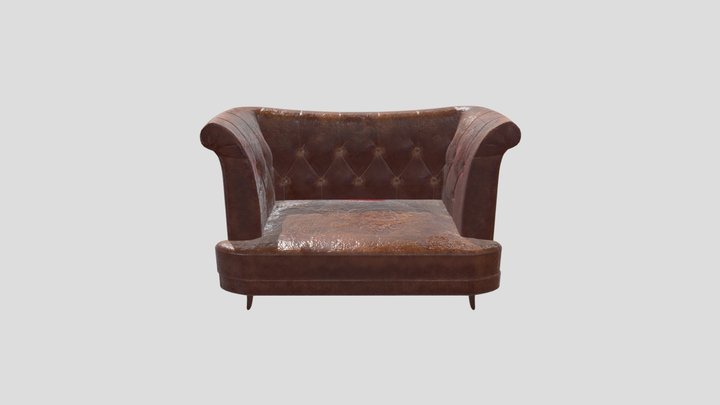 Old Sofa 3D Model