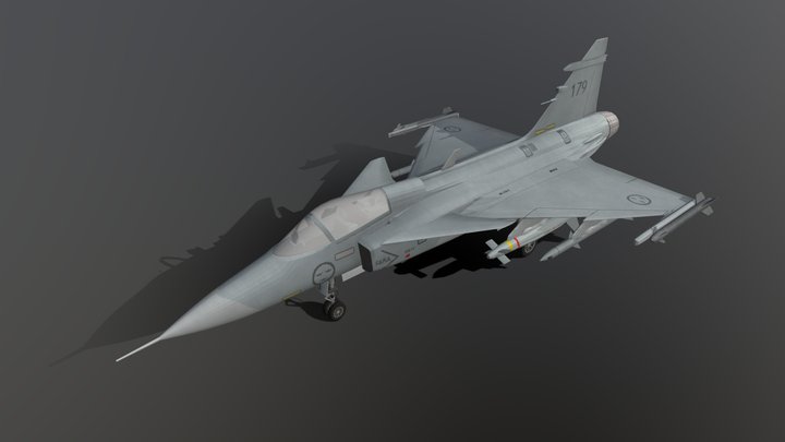 JAS39  Gripen – Modello 3D gratuito STL