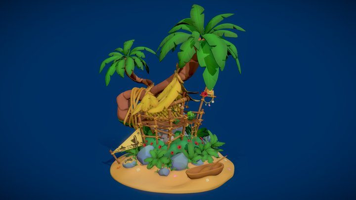Moana's Treehouse 3D Model