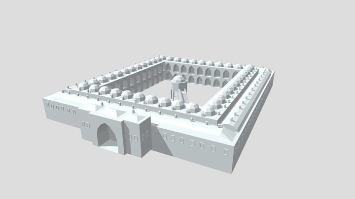 Koza Han (uncolored model) 3D Model