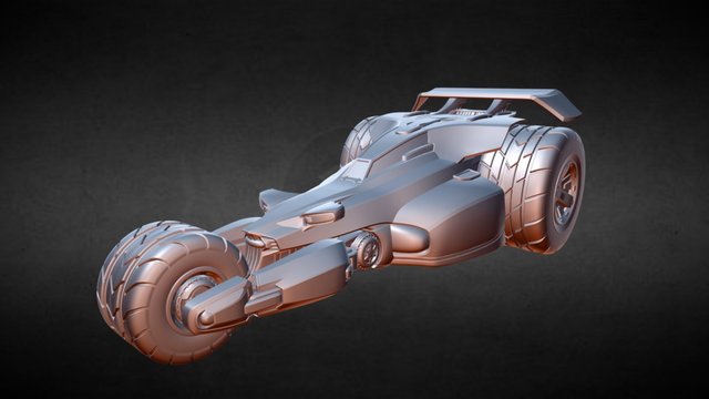Barracuda Trike WIP 3D Model